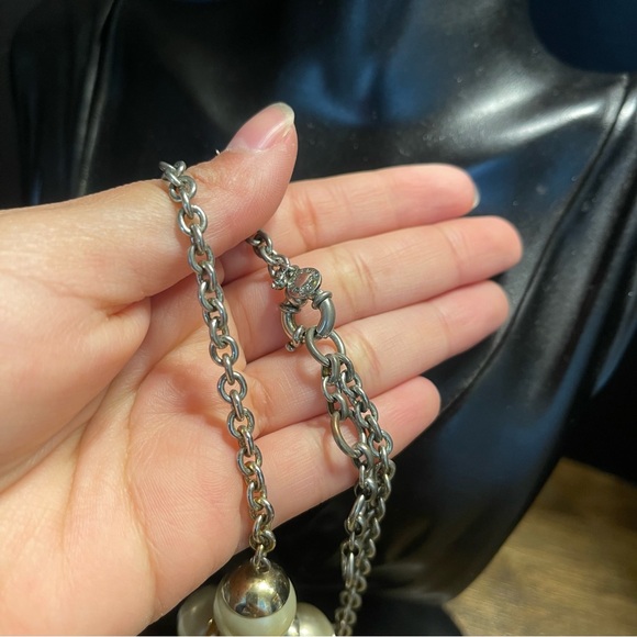 Faux pearl two tone j crew statement necklace - Picture 5 of 5